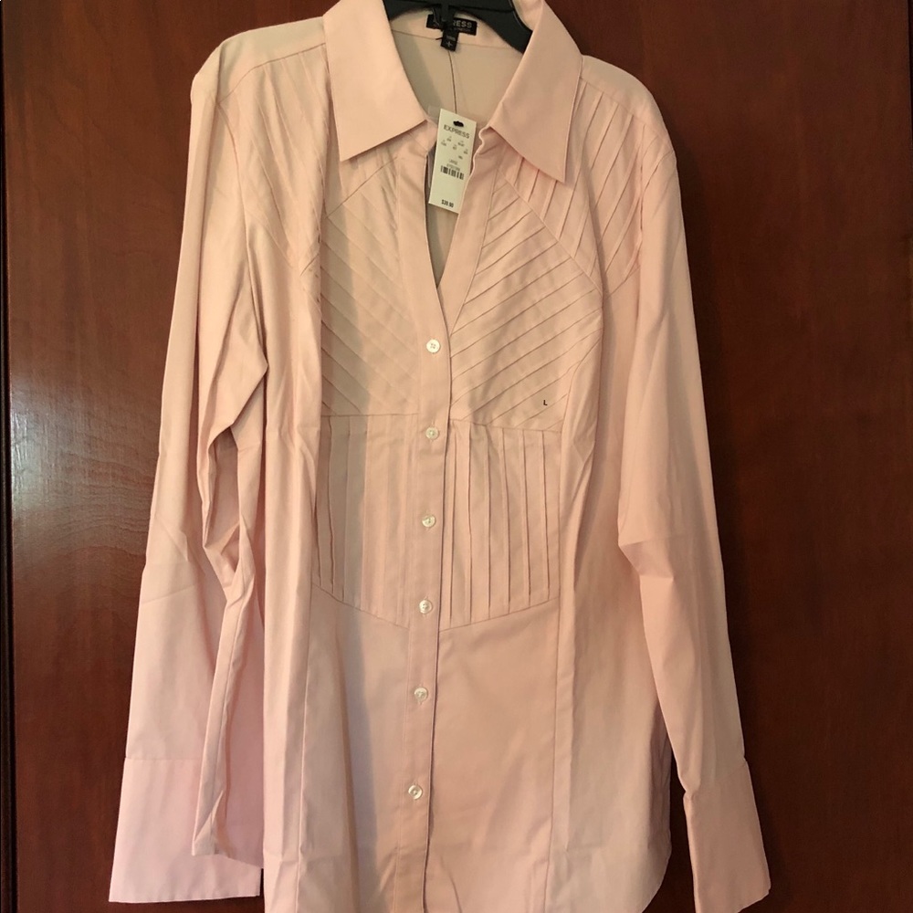 Express Women’s Sz L Pale Pink Blouse-NWT